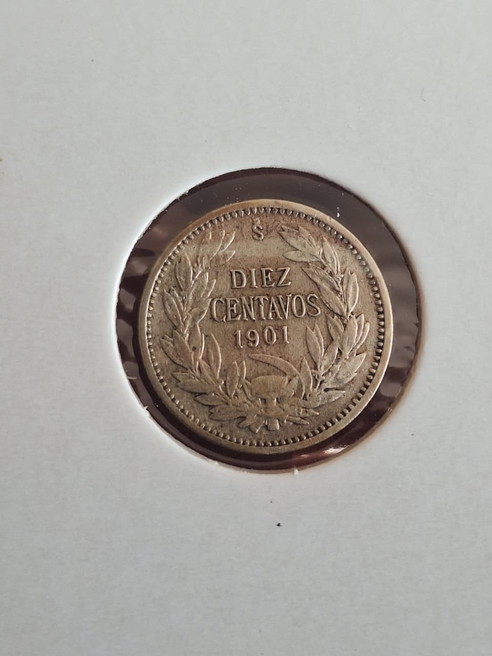 Moneda Chilena de 10 Centavos 1901 – Plata